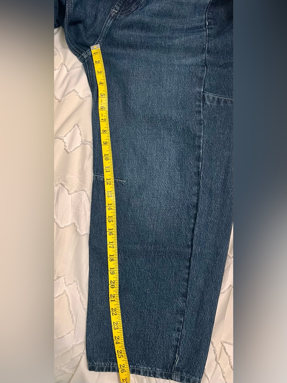 Rag & Bone The Chase High Rise Barrel Jeans Grafton Blue chic luxe NWT 25 - Picture 7 of 8